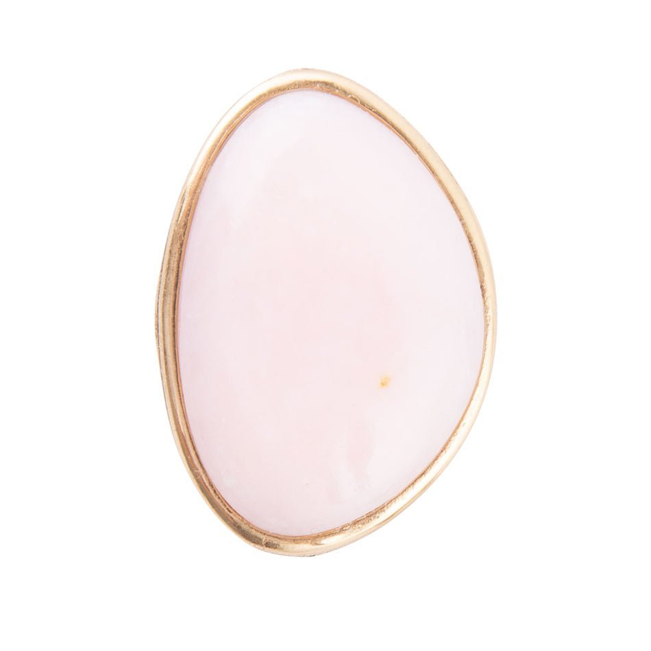 Pink Opal Golden Statement Ring - ThisandThatShoppe