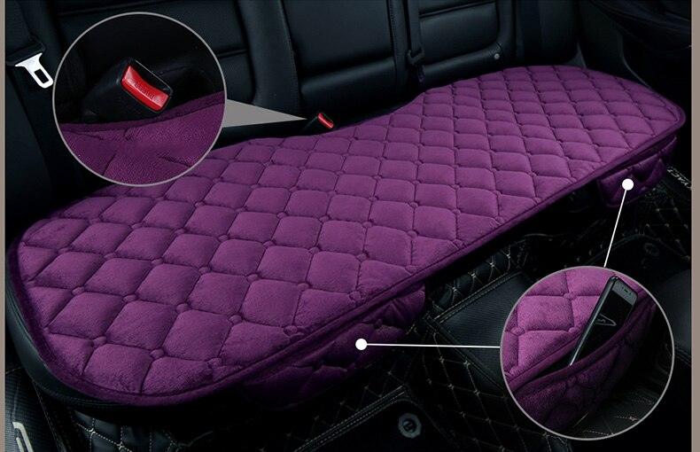Plush Car Seat Covers Front Rear Full Set Choose Car Seat Cushion Car Memory Foam Heightening Seat Cushion Plush Seat Pad Protector Car Accessories Lower Back Pain Relief Cushion Anti-Slip