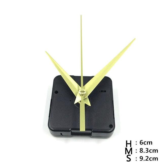 Quartz Clock Repair Movement Hands For Silent Large Wall Clock Non-Ticking Hands Quartz Wall Clock Movement Mechanism Repair Parts Replacement with 3 Different Pairs of Hands Repair Clock Mechanism Parts