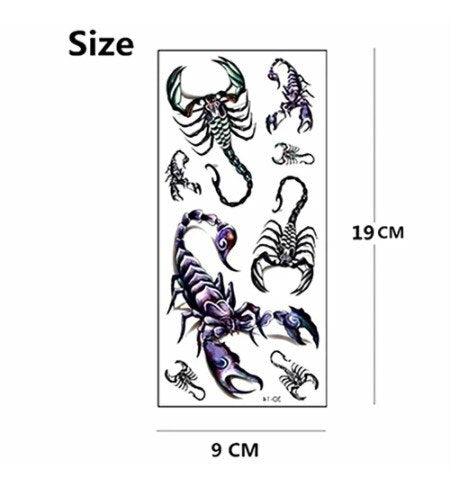 Realistic 3D Animals Tattoo Temporary Waterproof Sticker For Party Kids Men Women