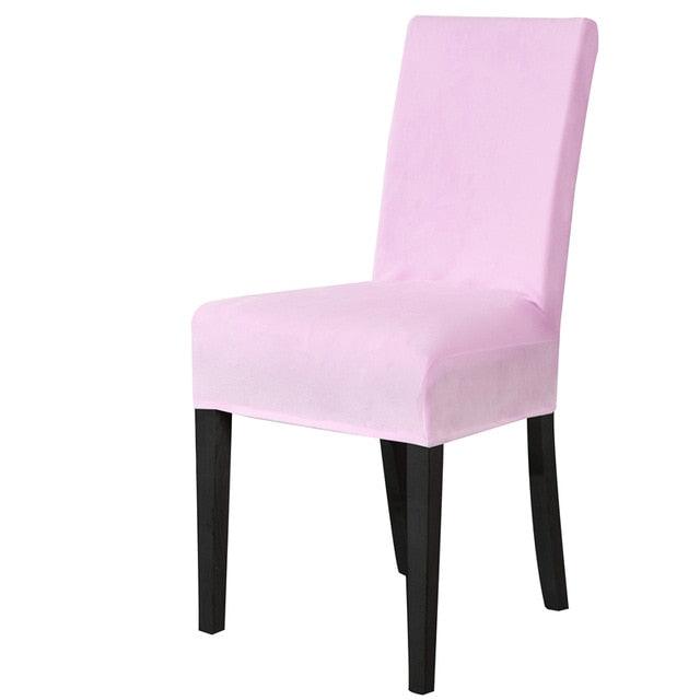 Washable Elastic Seat Parsons Chair Covers Thick Chair Cover Washable Elastic Winter Warm Chair Protector Case Kitchen Restaurant Washable Spandex Kitchen Chair Covers for Dining Room Christmas Decoration Holiday Party