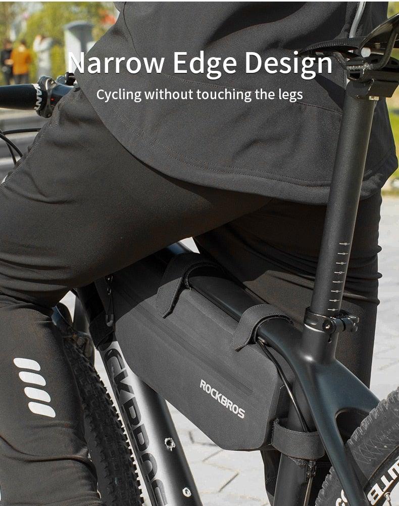 Cycling Bicycle Bags Top Tube Front Frame Bag Waterproof Road Dirt-resistant Bike Accessories Bags Bike Frame Bag Waterproof Bike Elegant Design Bag Bicycle Under Top Tube Bag Corner Pouch Storage Bag For Cycling Accessories