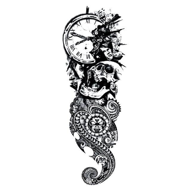 Large Colorful Tattoos For Men Waterproof Dragon Sticker Temporary Luxury Big 3D Tattoo Modern Design