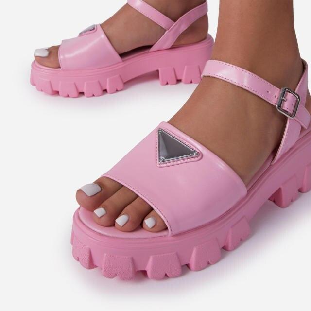 Platform Women's Sandals Summer Fashion Women Beach Classic Sandal Comfortable Beach Pool Platforms Sandals With Buckle Open Toe Ankle Strap Thick-Soled Casual Women's Shoes
