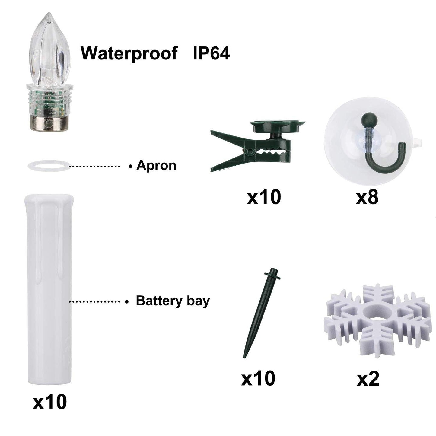 LED Candles Light Flameless Remote Control For Home Dinner Party Christmas Tree Candle LED Flameless Taper Candles Flickering with Remote Timer Battery Operated Waterproof Christmas Tree Candles Warm White Window Candles Decoration Lamp Light New Years