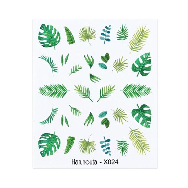 Nails Sticker Nail Art Decorations Flowers Leaves Decals Water Transfer Sliders Woman Face Fruit Foil Manicures Wraps Water Transfer Nail Decals Sticker For Pretty Girl Self-Adhesive Nail Decals Designer Nail Stickers for Acrylic Decal