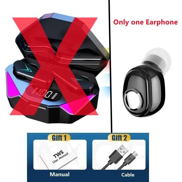 Bluetooth Game Headset Mobile Game 65ms Low Latency Chicken Winner True Wireless Earbuds with Mic Gaming Bluetooth Headphones Touch Control Eating Competitive Stereo Noise Reduction Earphones With Mic