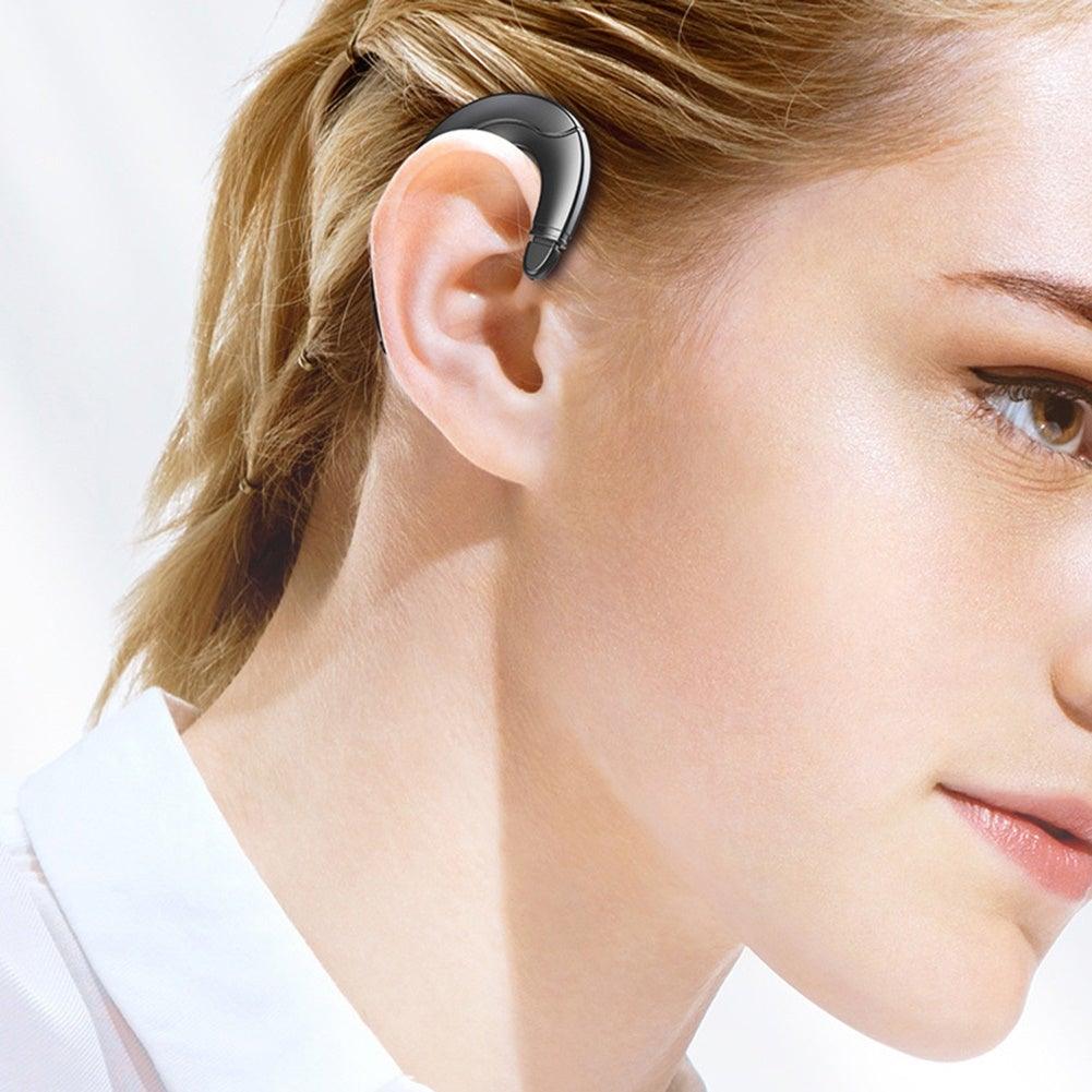 Running Sports Earphone BoneBluetooth Headphones True Wireless Earbuds with Charging Case IPX7 Waterproof Stereo Sound Earphones Built-in Mic in-Ear Headsets Deep Bass Conduction Ear Hook Bluetooth 5.0 HiFi Stereo Wireless Earphone Headset For Headsets