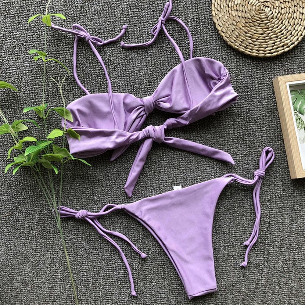 Summer Cute Vintage Women's Swimsuit Bikini Split Swimwear Women's Swimwear Women's 2-piece Beachwear Loose Bikini Fashion Retro Bikini Fashion Beachwear Summer Spa Beach Surf Sport