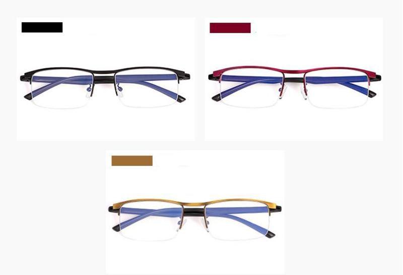 Progressive Reading Glasses Multifocal Anti Blue Ray Glass Glasses Half Frame Metal Alloy For Men And Women Reading Glasses Anti Blue Ray Multifocus Reader