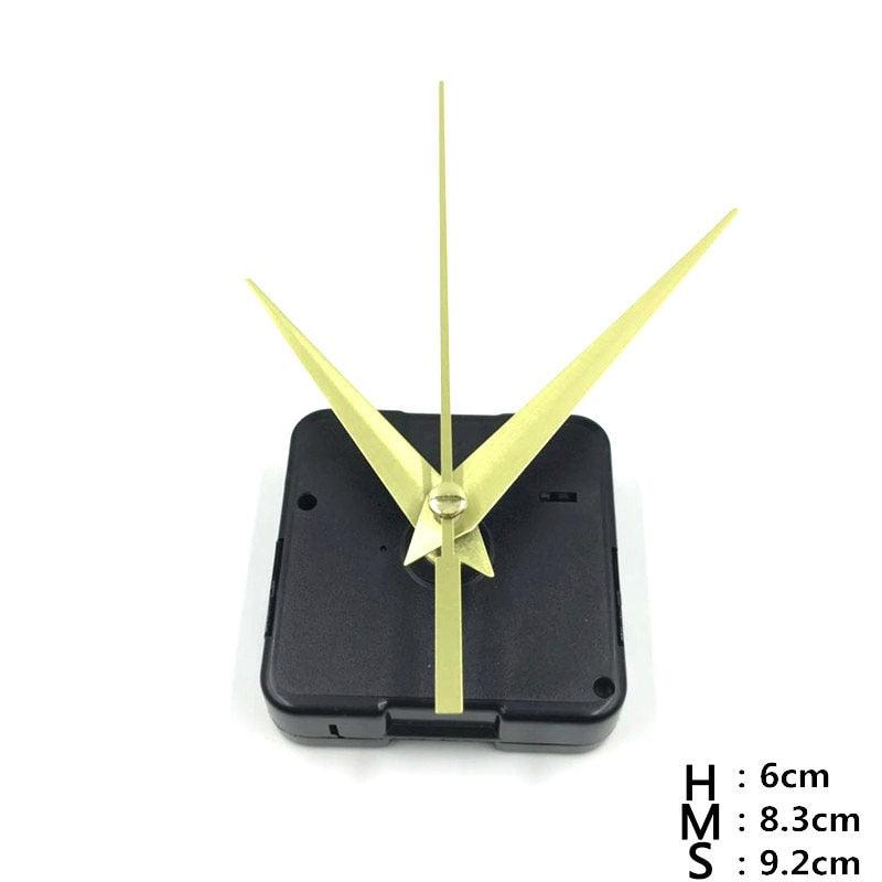 Quartz Clock Repair Movement Hands For Silent Large Wall Clock Non-Ticking Hands Quartz Wall Clock Movement Mechanism Repair Parts Replacement with 3 Different Pairs of Hands Repair Clock Mechanism Parts