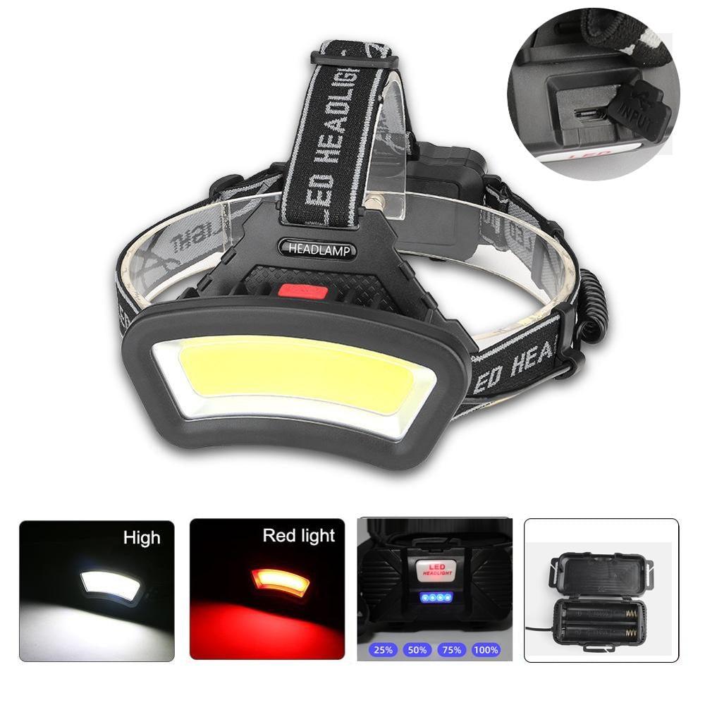 Rechargeable Usb Headlamp 500m Long Range Waterproof Headlight Lightweight Flashlight Hight Lumens Adjustable Floodlight For Outdoor Searchlight Hiking Camping Running Fishing Best Headlamps