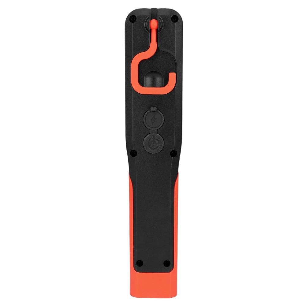 Rechargeable USB LED Work Lights Bright Flashlight and Work Light with Clip and Magnetic Base and Rotatable Clip Magnetic Flashlight For Working Inspection Camping Car Repair Maintenance
