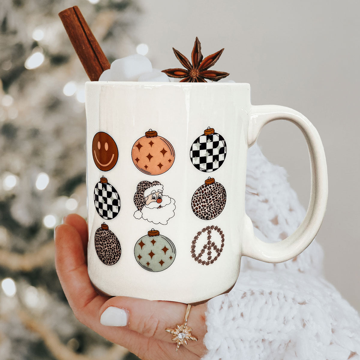 Mama braucht eine stille Nacht Weihnachtstasse Retro Feiertags-Kaffeetasse
