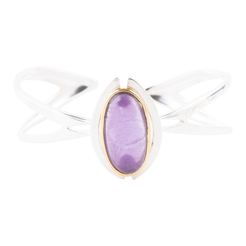 Shine Bright Amethyst Cuff Bracelet - ThisandThatShoppe