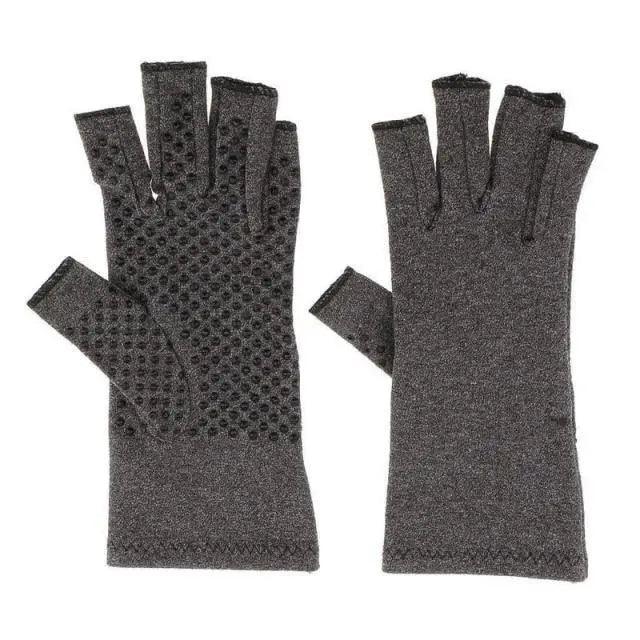Simple Winter Arthritis Gloves Unisex Classic Anti Arthritis Therapy Gloves Compression Fingerless Gloves