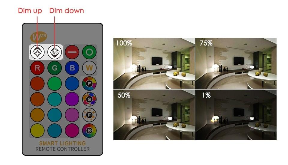 Smart For Home LED Light Bulb E27 E14 GU10 B22 220V 110V Spot Magic Changeable Lamp Lampada+IR Control Decoration RGB White Compatible with Alexa Google Home, RGBCW Smart GU10 Bulb, WiFi Smart LED Spot Light Bulb Indoor Decoration