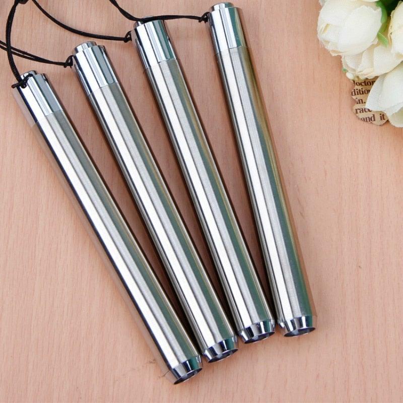 Stainless Steel Mini Pocket UV Black Light Flashlight Led Lamp Portable Flashlight Ultraviolet Pen Lights For Leak Pet Urine Bed Bug Dry Stain & Dye Detector Marker Checker Detection