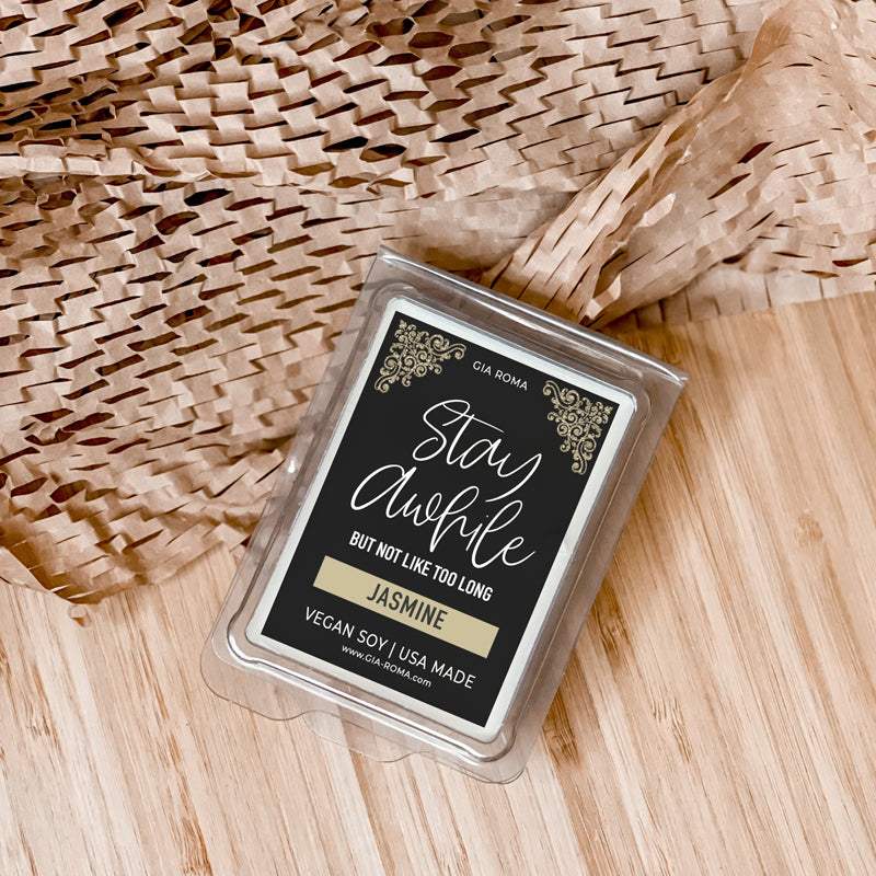 Jasmine Scented Candle Soy Wax Aromatherapy Reed Diffuser Floral Fragrance Sweet Sensuous Aroma