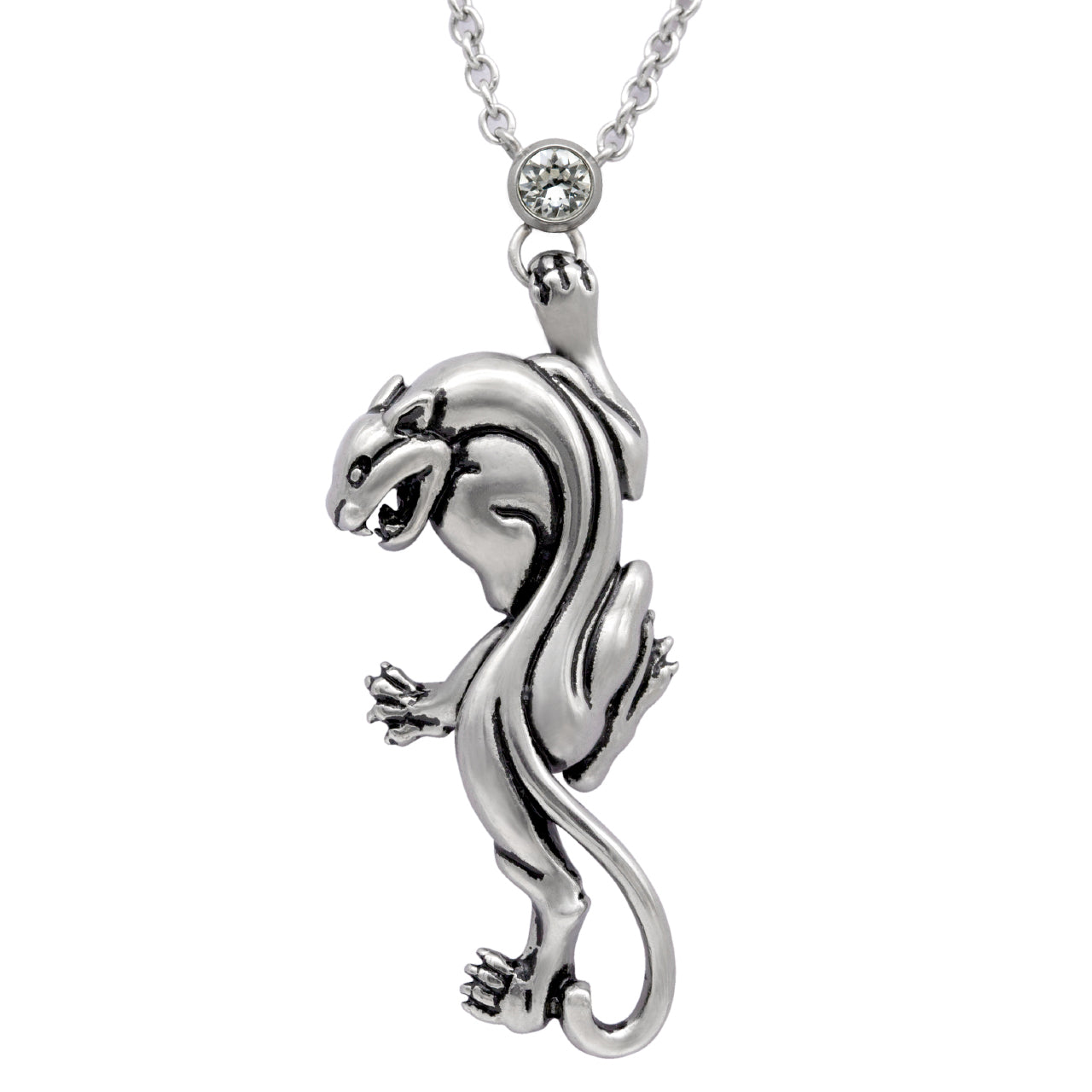 Collier Panthère en Acier Inoxydable Pendentif Panthère