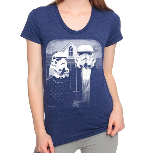 T-shirt graphique Stormtrooper American Gothic pour femme
