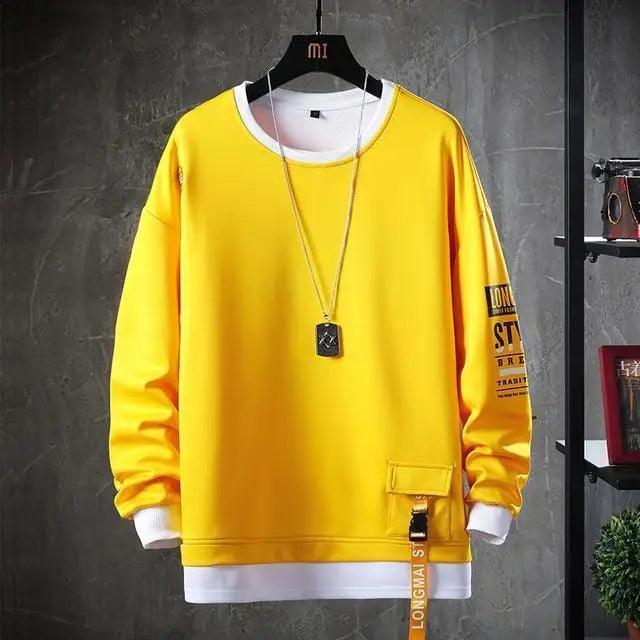 Style Hip Hop Casual Sweatshirts Streetwear Male Hoodies For Winter Casual Wear Party Wear Fashion Street Sweater Men's Casual Men's Trend Long Sleeve Hoodie