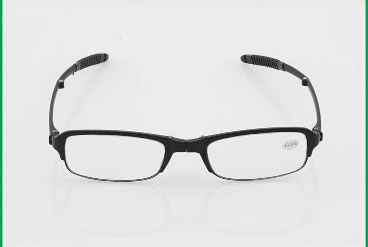 Stylish Plastic Folding Reading Glasses For Women And Men Frame Foldable Compact Folding Reading Glasses Women Men Blue Light Blocking Spring Hinge Readers Computer Slim Pocket Eyeglasses