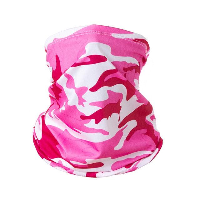 Summer Men Women Camouflage Bandana Half Face Mask Neck Gaiter Cover Face Scarf Cycling Hunting Fishing Balaclava Scarf Unisex Men Women Bandanas Polyester Breathable Windproof Anti UV Neck Cover Camping Hiking Climbing Face Mask