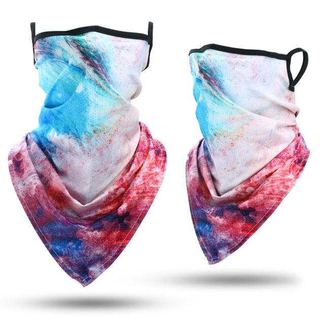 Summer Printed Triangle Bandana Running Bicycle Half Face Masks Hunting Ski Hiking Fishing Cycling Snowboard Men Headband MTB Fishing Mask Night Reflection Bike Paintball Mask Outdoor Hunting Shamash Scarf Men Women