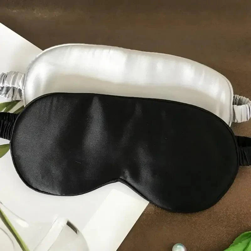 Super Smooth Mulberry Silk Sleep Eye Mask & Blindfold With Elastic Strap Travel Eye Patch Soft Nap Eye Patch Eye Cover Eyeshade for Night Sleeping Mask For Women