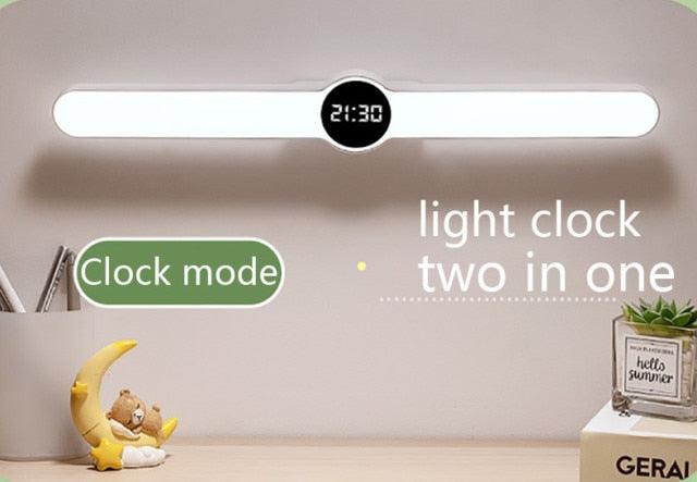 Table Lamp Table Clock USB Lamp Magnetic Led Desk Lamp Study Office Light Rechargeable Bedroom Bedside Children Lamp Decorative Table Lamp Cute Study Lamps for Bedroom DΓ©cor