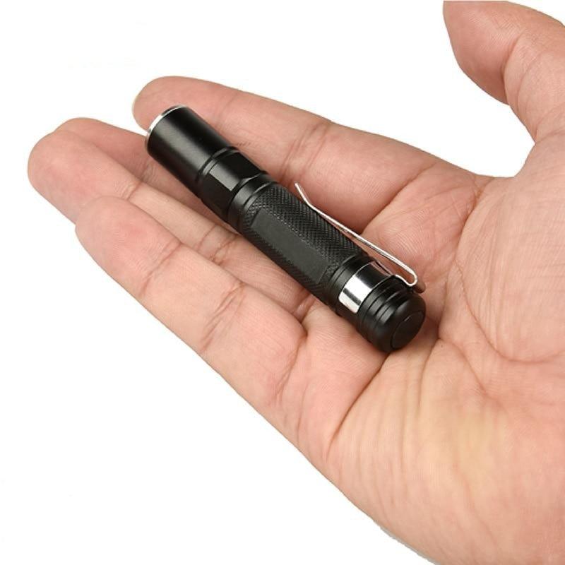 Tactical Adjustable Flashlight Super Bright LED Mini Flashlights With Belt Clip Waterproof Zoomable Mini Brightest Best Flashlights Portable Torch Powerful For Hiking Camping