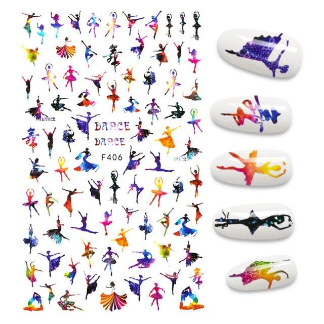 The New 3D Nail Sticker Cool English Letter stickers for nail Foil Love Heart Design Nails Accessories Fashion Manicure Sticker Stickers Girls Manicure Decoration Nail Art Supplies 3D Self-Adhesive Nail Decals Designer Nail Stickers for Acrylic Nails