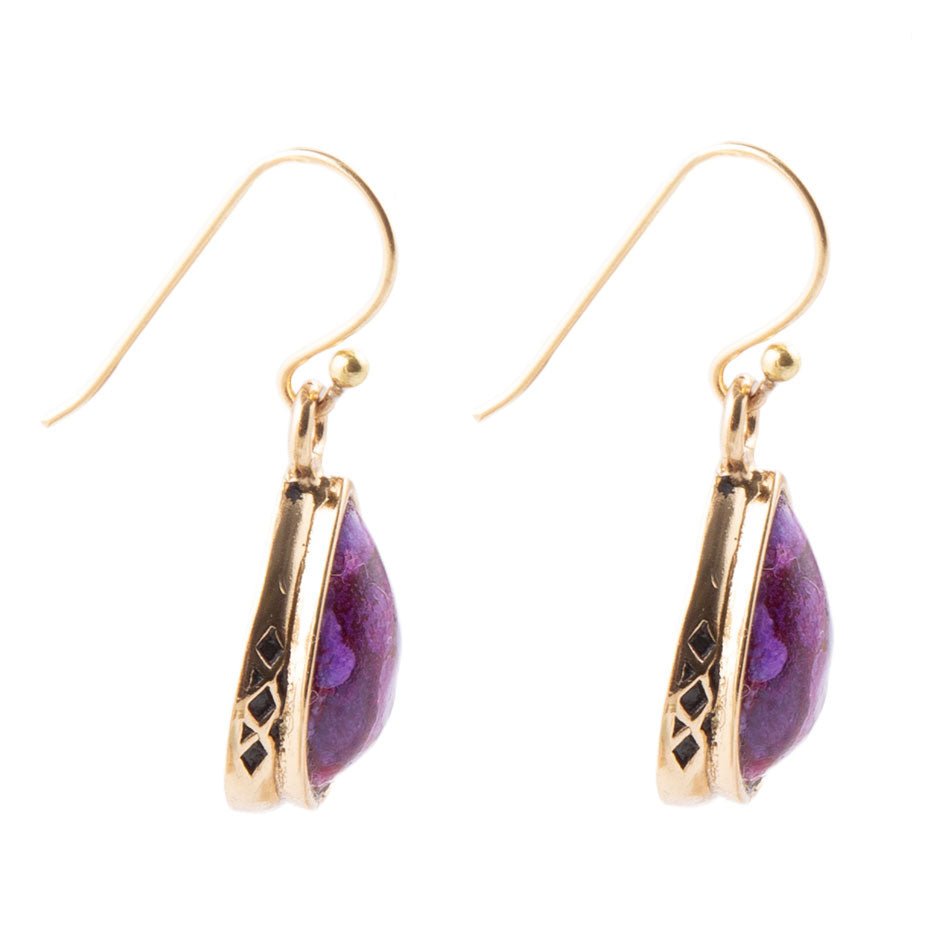 The Perfect Drop of Purple Turquoise Earrings - ThisandThatShoppe