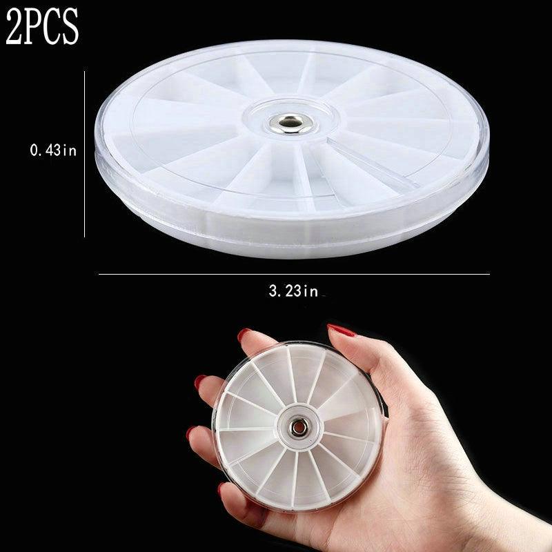 Transparent Plastic Storage Jewelry Box Compartment Adjustable Container For Beads Earring Box For Jewelry Rectangle Box Case Storage Container for Jewelry Beads Earring
