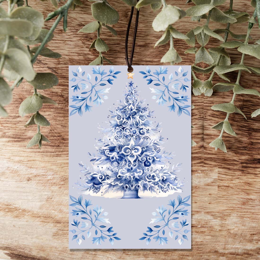 Blauer Baum Hängender Lufterfrischer Auto Zuhause Büro Duftender Ornament Feiertagsdekor Erfrischer