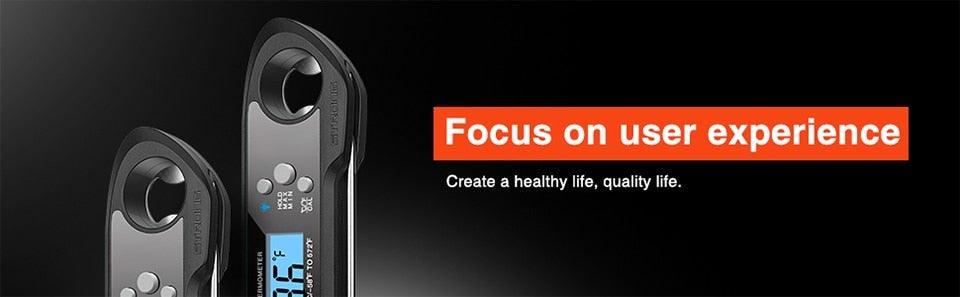 Unique Food Kitchen Digital Meat Thermometer BBQ Instant Read Food Thermometer Waterproof With Backlight And Magnet For Kitchen Cooking Grilling BBQ Backing Liquids Oil Waterproof Kitchen Thermometer For Cooking Tools