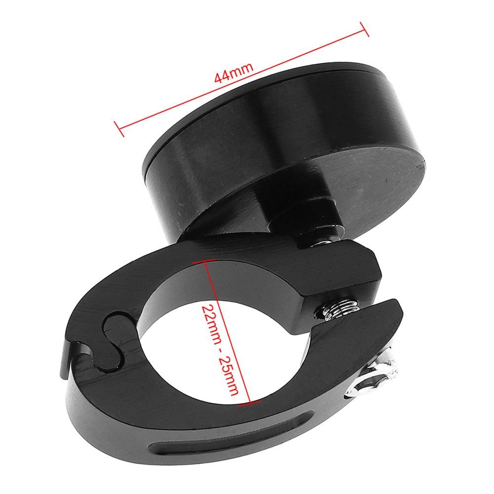 Universal Waterproof Motorbike Clock Night Light Motorcycle Handlebar Mount Clock Watch Dial Bike Handlebar Clock Watch Motorcycle Handlebar Mount Watch Clock Set with Anti-Skid Pad Wrench Universal Waterproof Black
