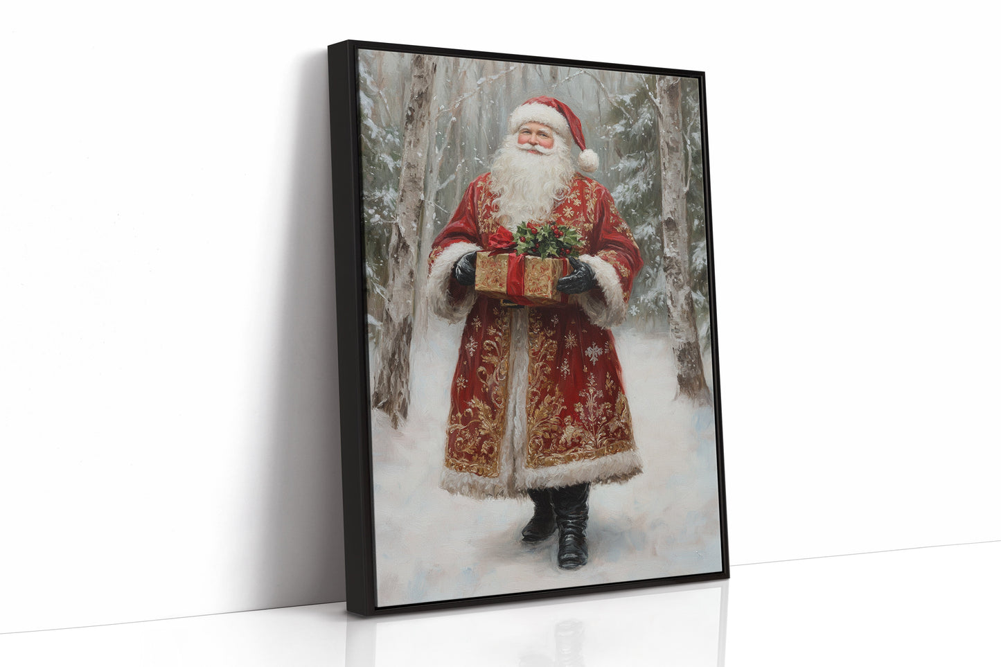 Cadeaux emballés dans l'étreinte de l'hiver