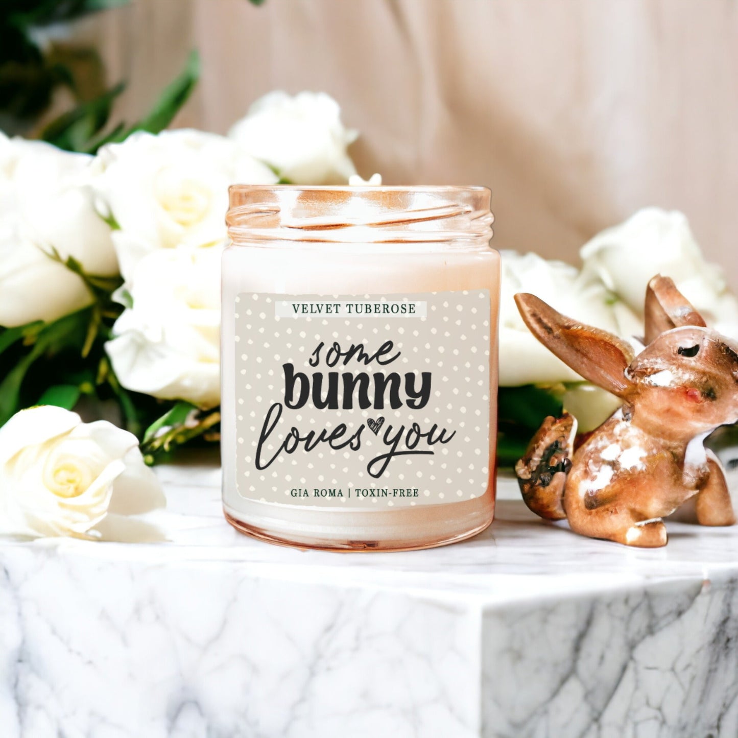 Velvet Tuberose Scented Candle Rich Floral Tuberose Aroma Long-Lasting