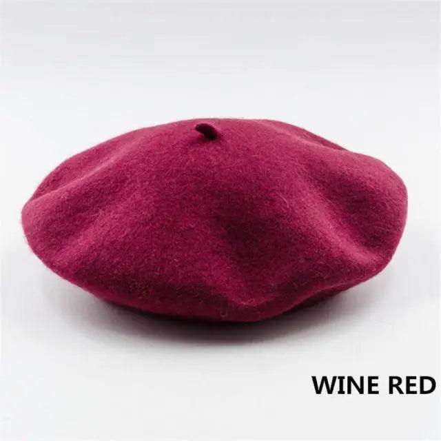 Vintage Beret Hat Flat Cap For Women Retro Classic Style Wool Beret Caps Modern Women Hats