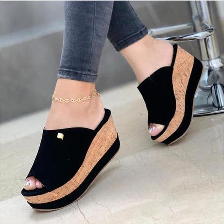 White Modern Women Shoes Summer Peep Toe Sandals Fashion Platform Slippers Outdoor Casual Flip Flops Women Shoes Summer Open Toe Sandals Fashion Platform Slippers Outdoor Casual Sandals