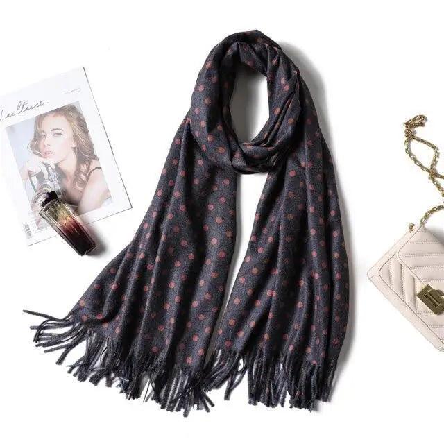 Winter Women Scarf Fashion Solid Soft Scarves For Lady Shawls Wrap Casual Wear Travel Friendly For Winter Fall Winter Classic Warm Soft Chunky Warm Scarves Wrap Scarf