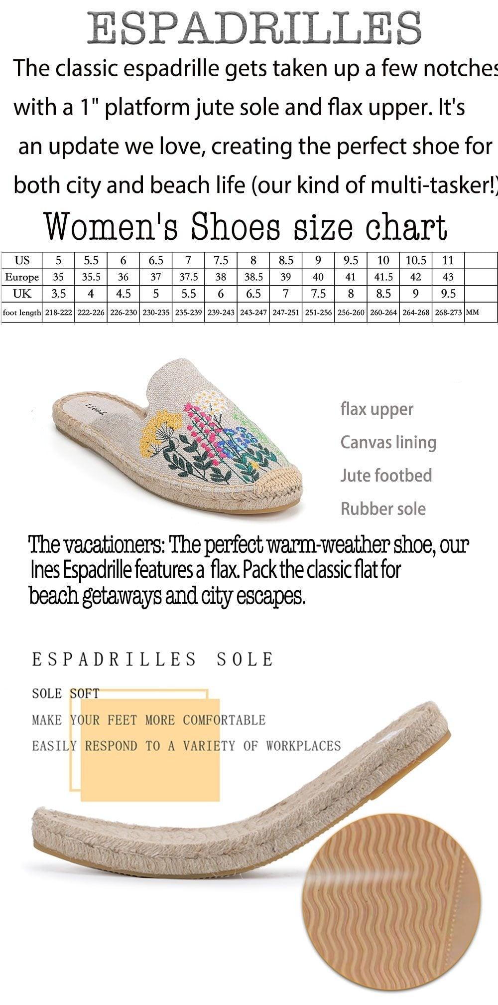 Womens Flip Flops Slippers Real Hemp Summer Rubber Floral Slides Woman Shoes Comfy House Shoes Indoor Outdoor Cozy Womens Slipper Hard Sole Orthopedic Hemp Linen Slides Slippers