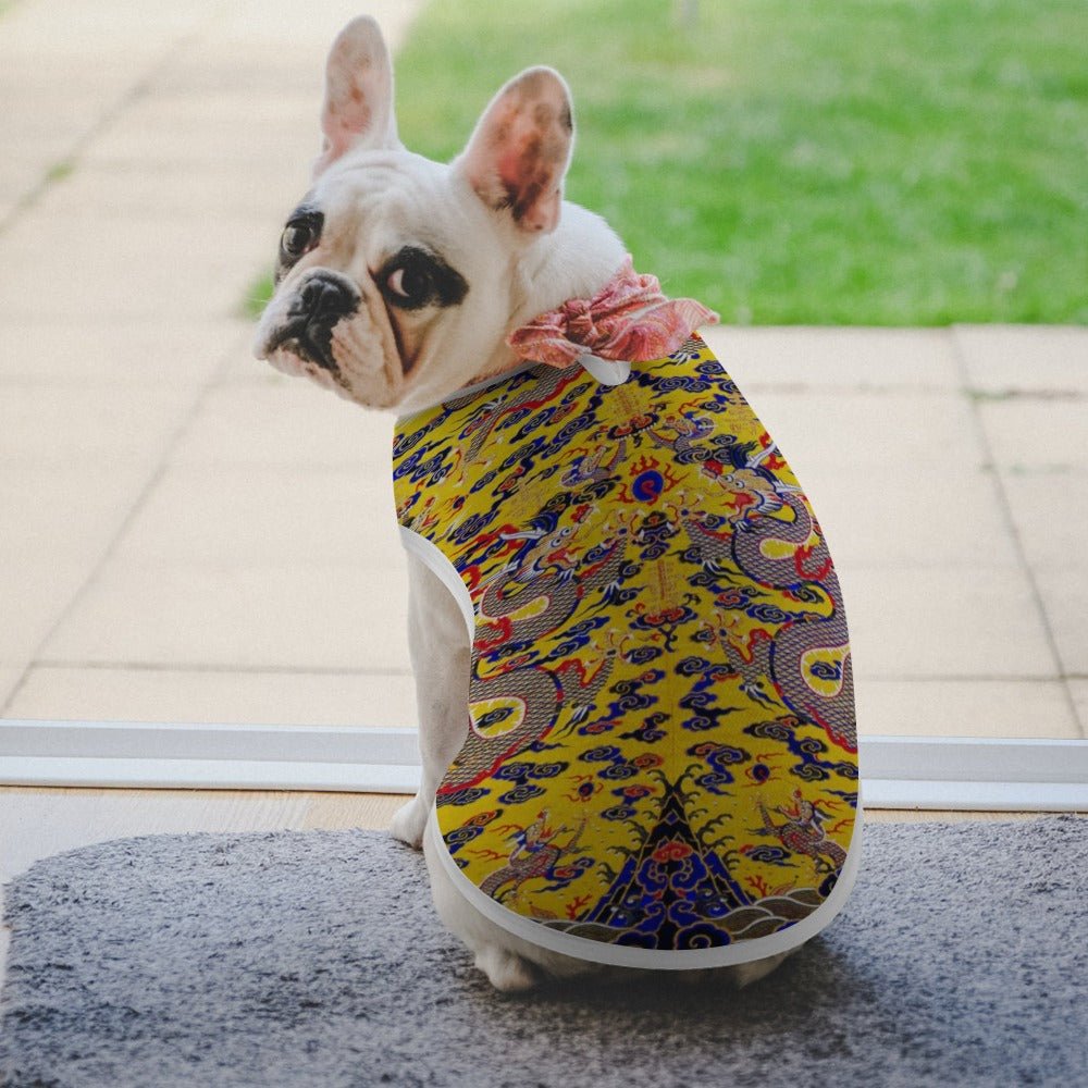 Yellow Imperial Dragon Pet Vest