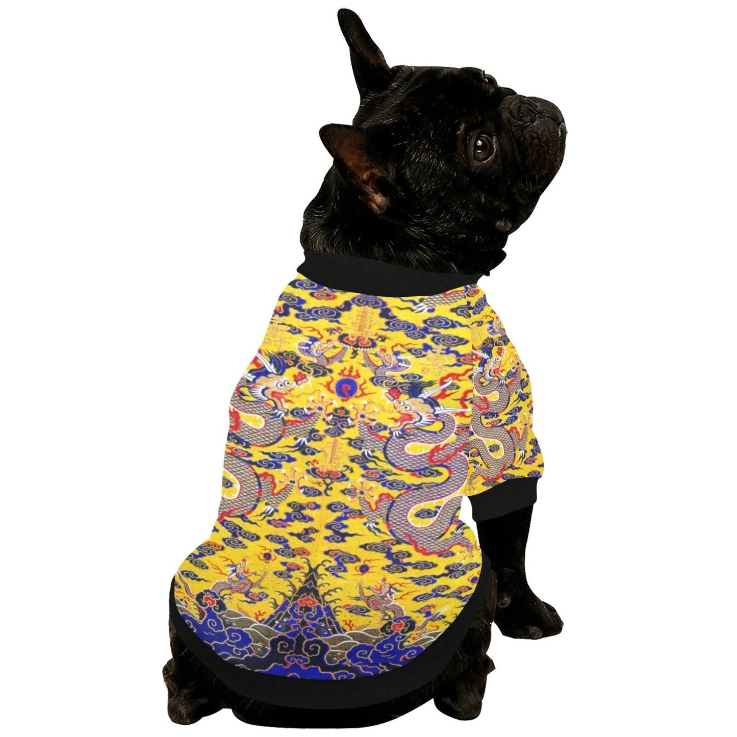 Yellow Imperial Dragon Round Neck Shirt