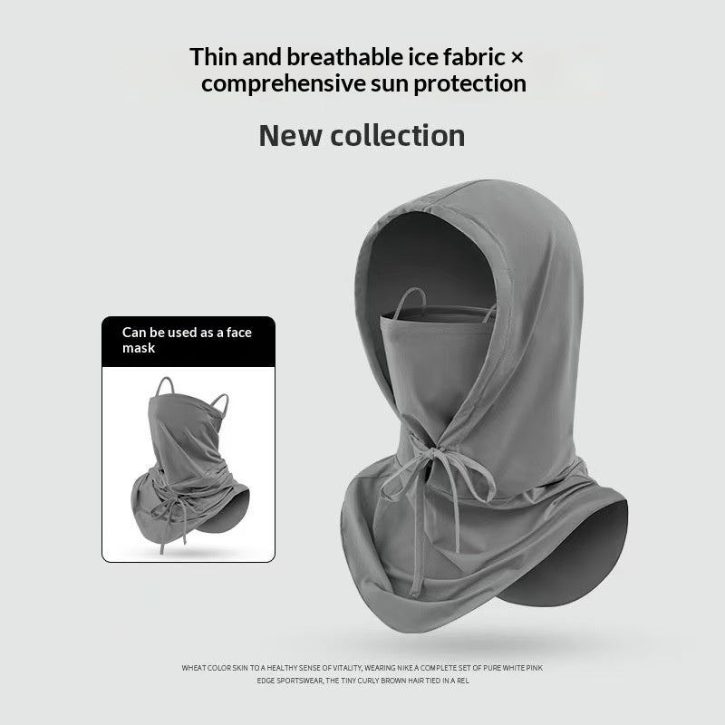 Sunscreen Face Mask With Hood Full-face UV Protection
