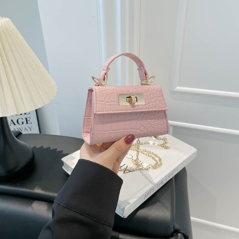 Casual Small Square Handbag With Shoulder Strap
