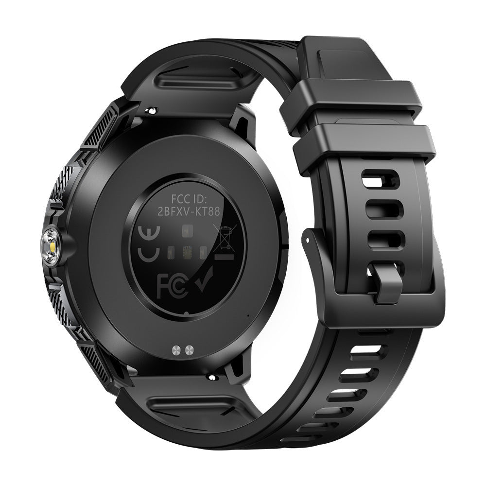 Smart Watch Bluetooth Calling Flashlight Heart Rate Blood Oxygen Pedometer Outdoor