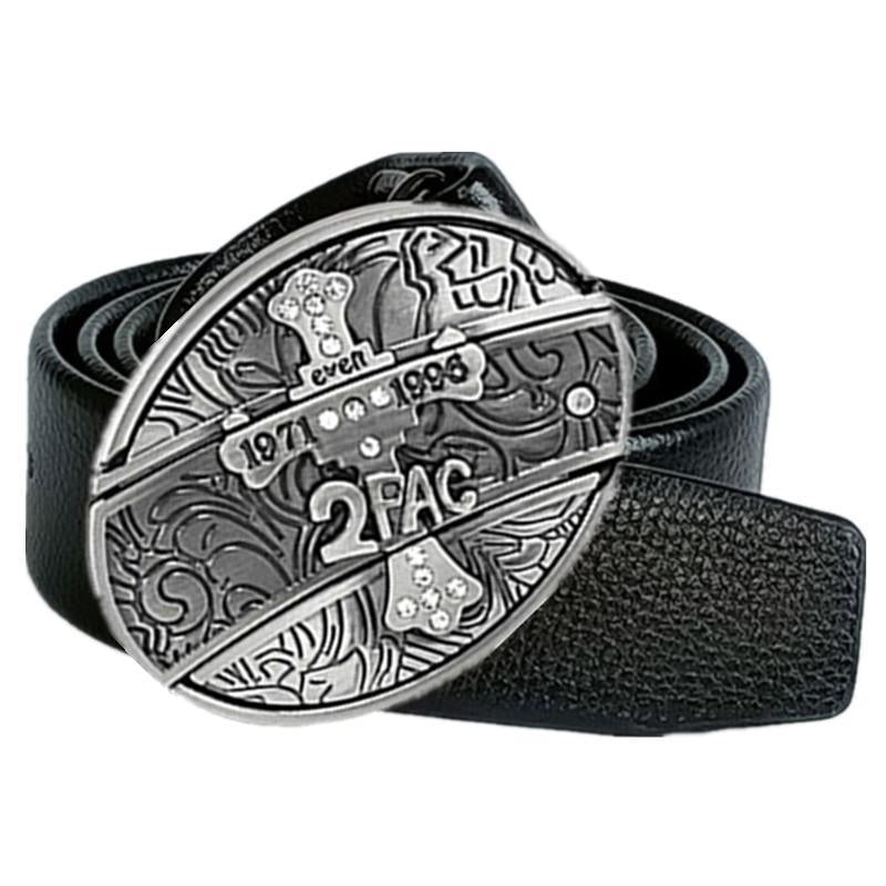 Smooth Buckle For Self-defense Trendy Punk-style Belt Buckle With A Distinctive Look